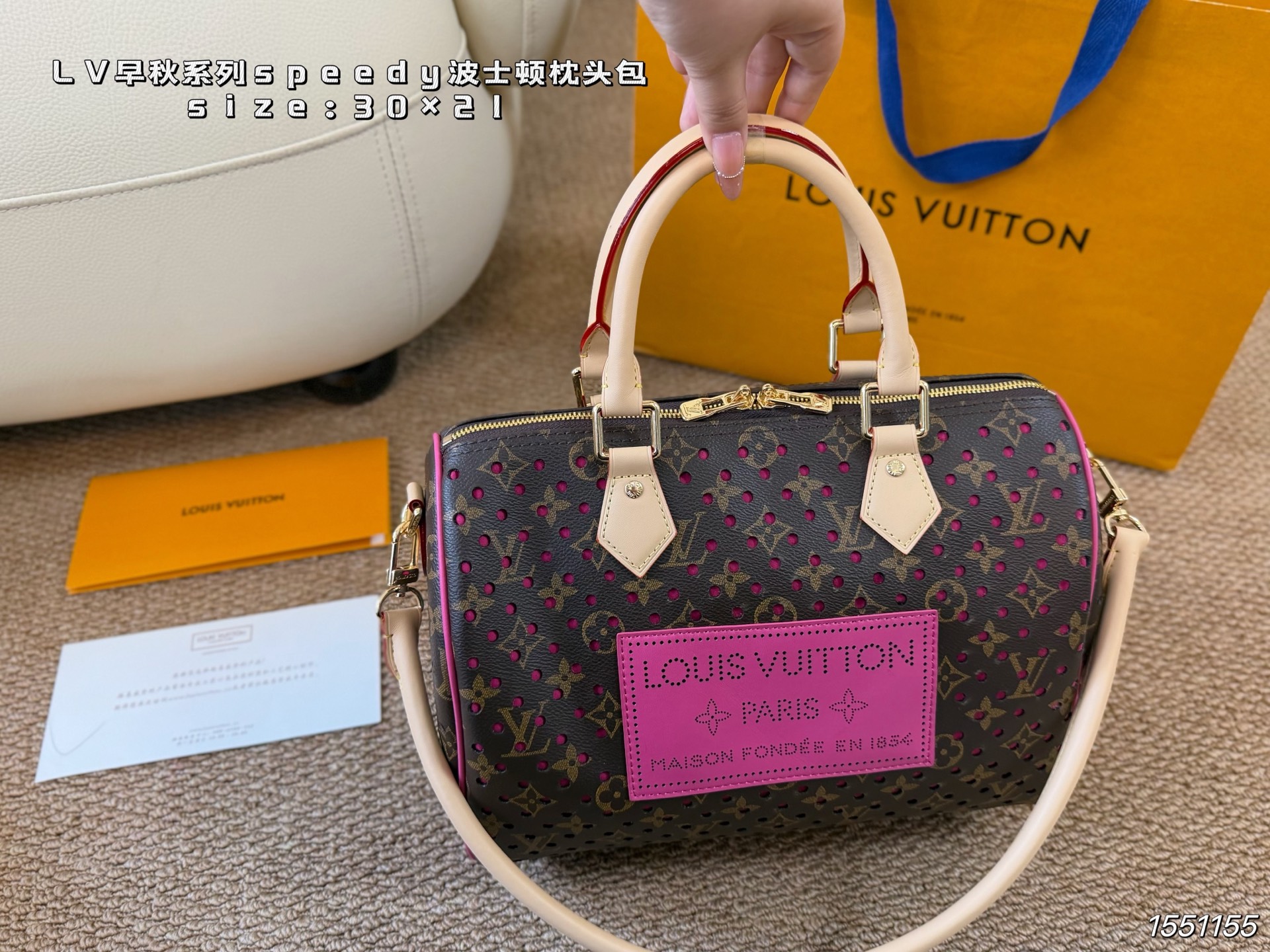 Louis Vuitton LV Speedy Pillow Bag Early Fall Collection Top Handle Carry